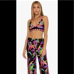 🆕 NWT TRINA TURK BIRDS OF PARADISE SWIM PANT M